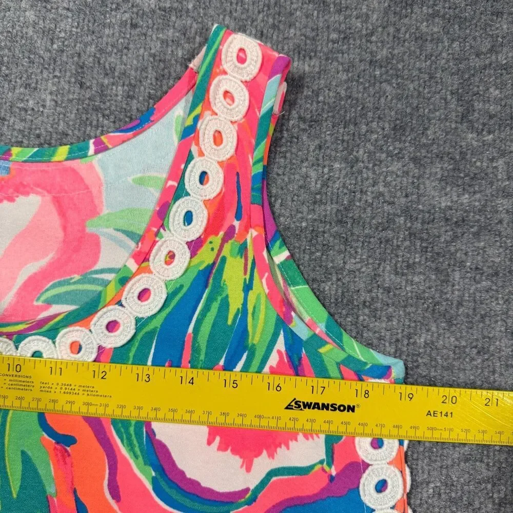 Lilly Pulitzer Vibrant Floral Mini Dress - Pink, Green, Blue